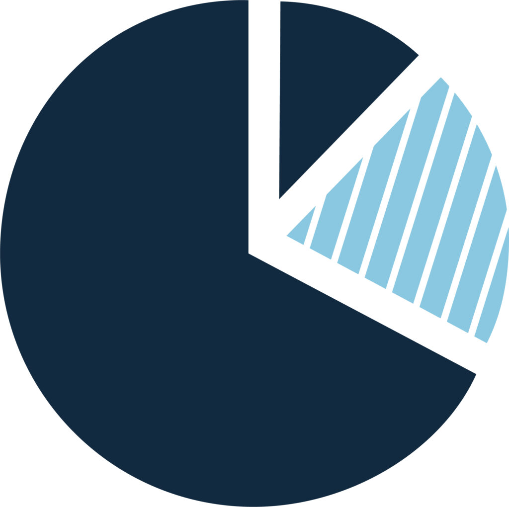 Portfolio Maintenance & Management-FL Pie chart icon for portfolio maintenance and management